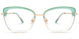 Mulero Square Green Glasses0