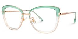 Mulero Square Green Glasses1