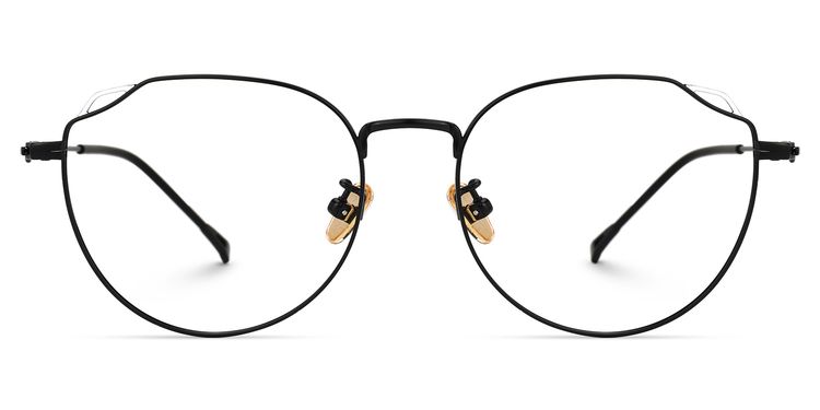 Strader Geometric Black Glasses