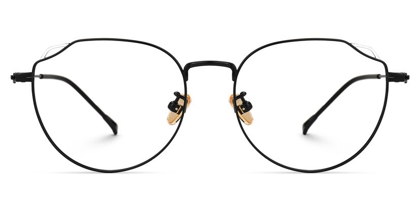 Strader Geometric Black Glasses