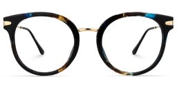 Kalinda Round Floral Glasses0