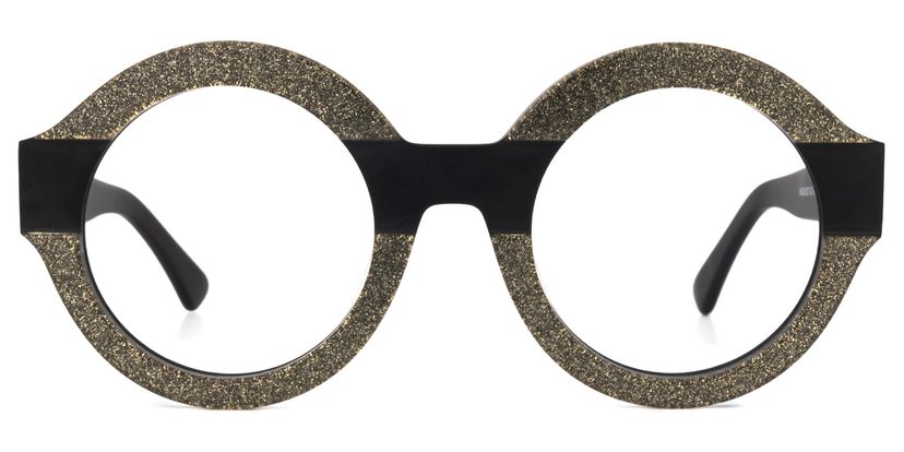 Goenner Round Black Glasses