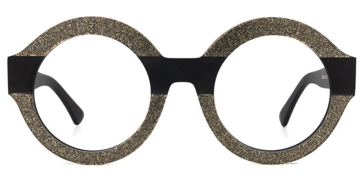 Goenner Round Black Glasses