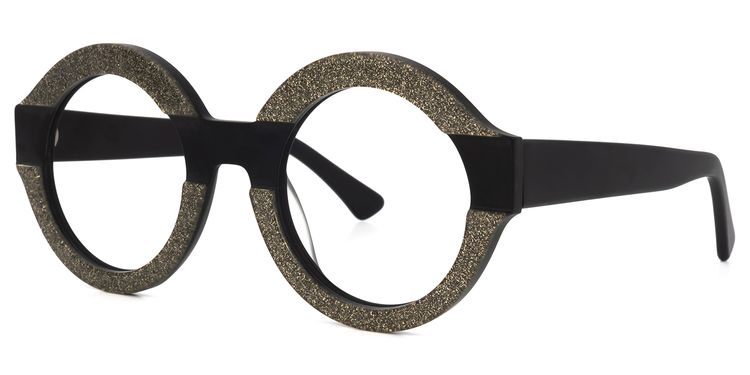 Goenner Round Black Glasses