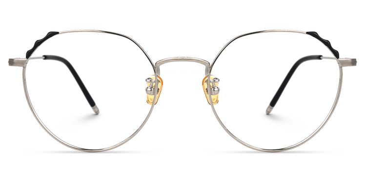 Riddle Geometric Silver Glasses