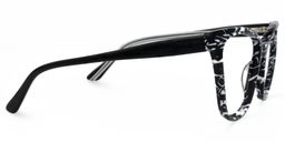 Romkey Cateye Black-White Glasses2