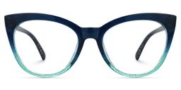 Ellzey Cateye Blue Glasses0