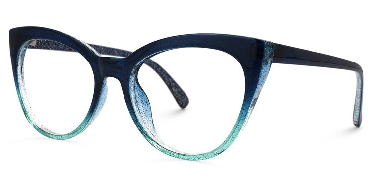 Ellzey Cateye Blue Glasses