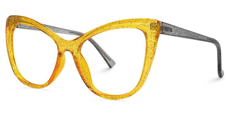 Gomez Cateye Yellow Glasses