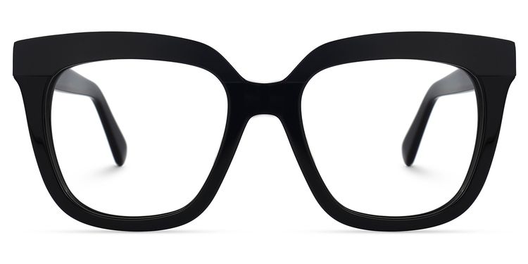 Milledge Square Black Glasses