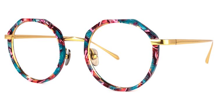 Erin Geometric Floral Glasses