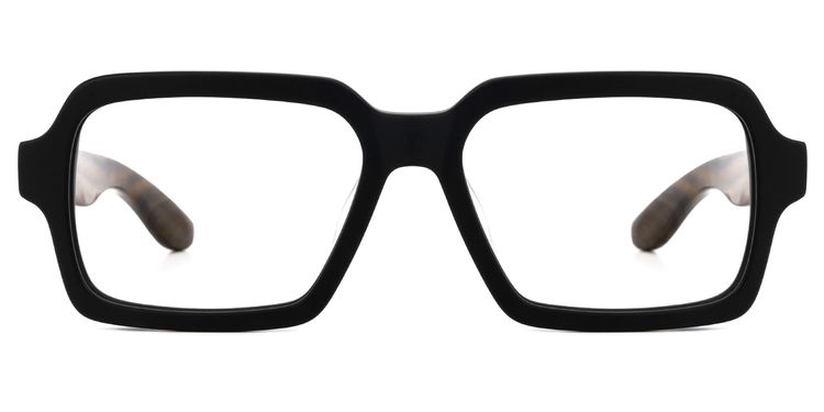 Cassells Square Black Glasses