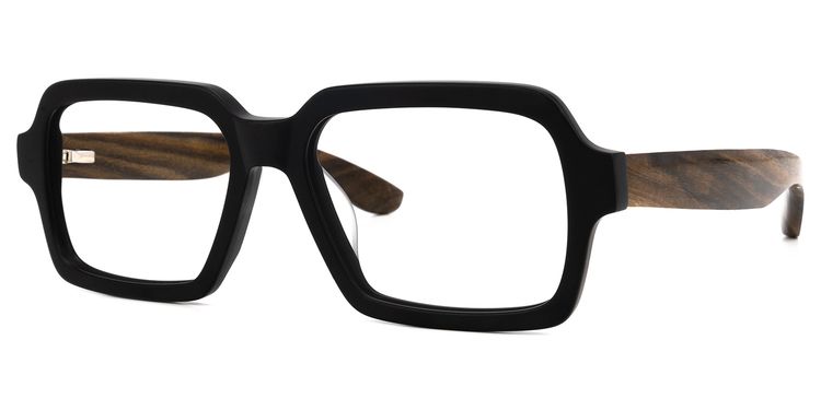 Cassells Square Black Glasses