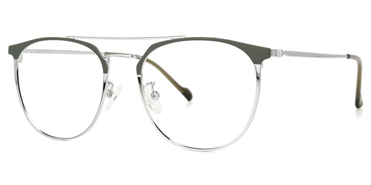 Knighten Round Green Glasses