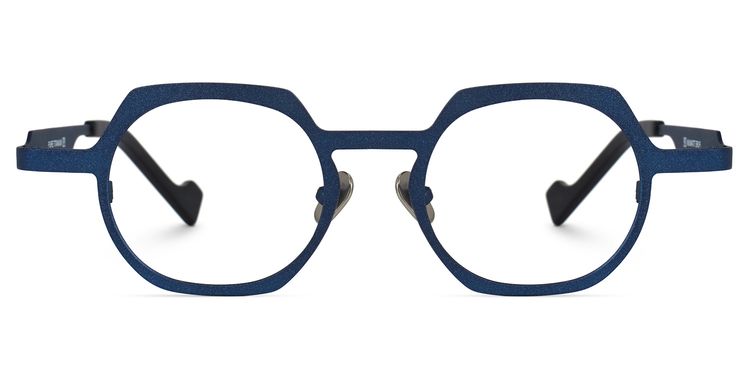 Moraima Geometric Blue Glasses