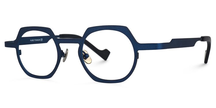 Moraima Geometric Blue Glasses