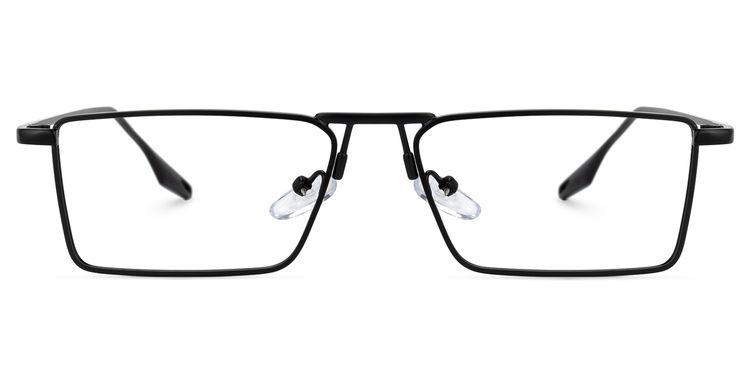 Mallet Rectangle Black Glasses