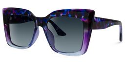 Hoofe Square Purple-Tortoise Sunglasses1