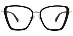 Nilsa Cateye Black Glasses0