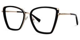 Nilsa Cateye Black Glasses1