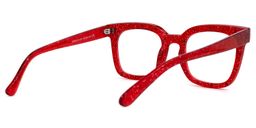 Eussub Square Red Glasses3