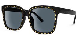 Amador Square Black Sunglasses1