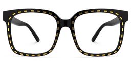 Dorvilus Square Black Glasses0