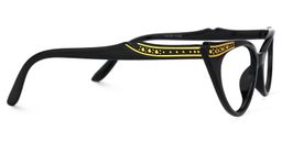 Saunders Cateye Black Glasses2