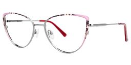Mesha Cateye Pink-Floral Glasses1