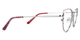 Mesha Cateye Pink-Floral Glasses2