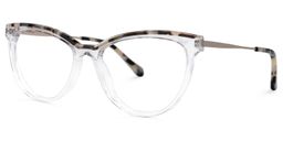 Iveth Cateye Clear Glasses1