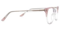Cressy Cateye Pink-Clear Glasses2