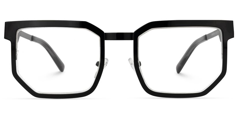 Barber Geometric Black Glasses