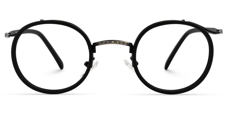 Camargo Round Black Glasses