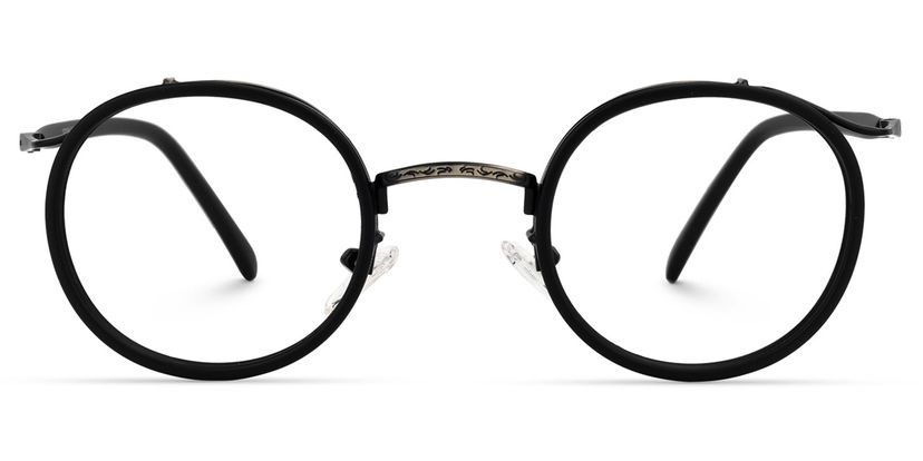 Camargo Round Black Glasses