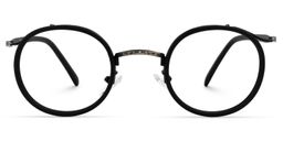 Camargo Round Black Glasses0