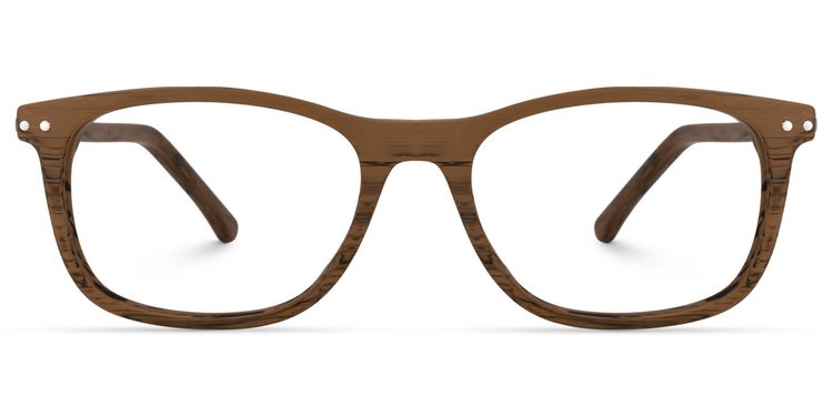 Areizaga Rectangle Brown Glasses