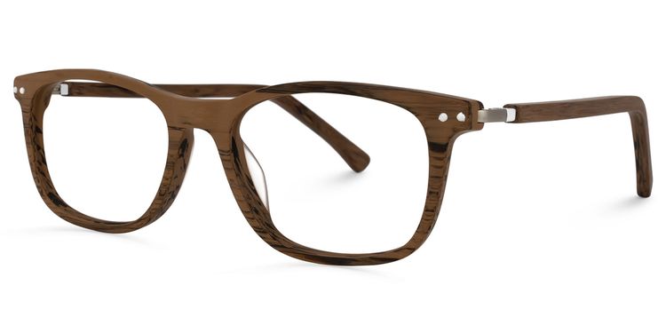 Areizaga Rectangle Brown Glasses
