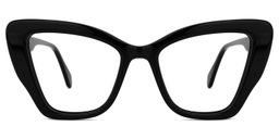 Roldan Cateye Black Glasses0