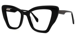 Roldan Cateye Black Glasses1