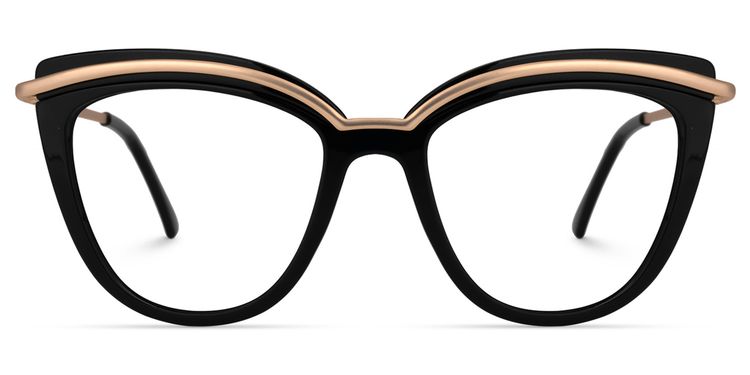 Wasiq Cateye Black Glasses