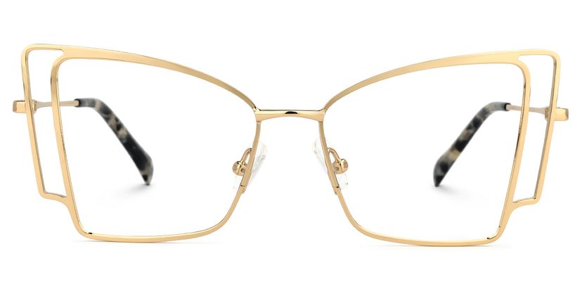 Tapacia Geometric Gold Glasses