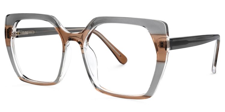 Diego Square Gray Glasses