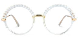 Escuela Round Clear Glasses0