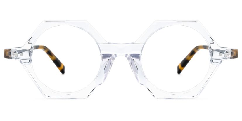 Natalia Geometric Clear Glasses