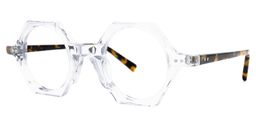 Natalia Geometric Clear Glasses1