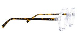 Natalia Geometric Clear Glasses2