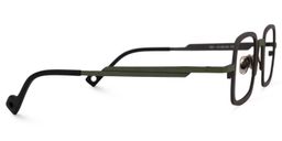 Roselyn Square Green Glasses2