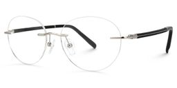 Spann Round Silver Glasses1