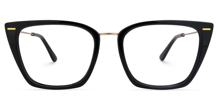 Katina Square Black Glasses